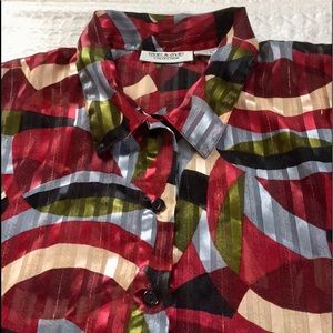 O’KIEF & O’KIEF COLLECTION SHEER ABSTRACT PRINT